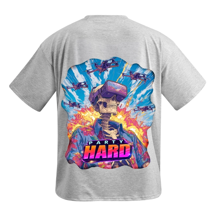 Футболка Party Hard #1. Сірий