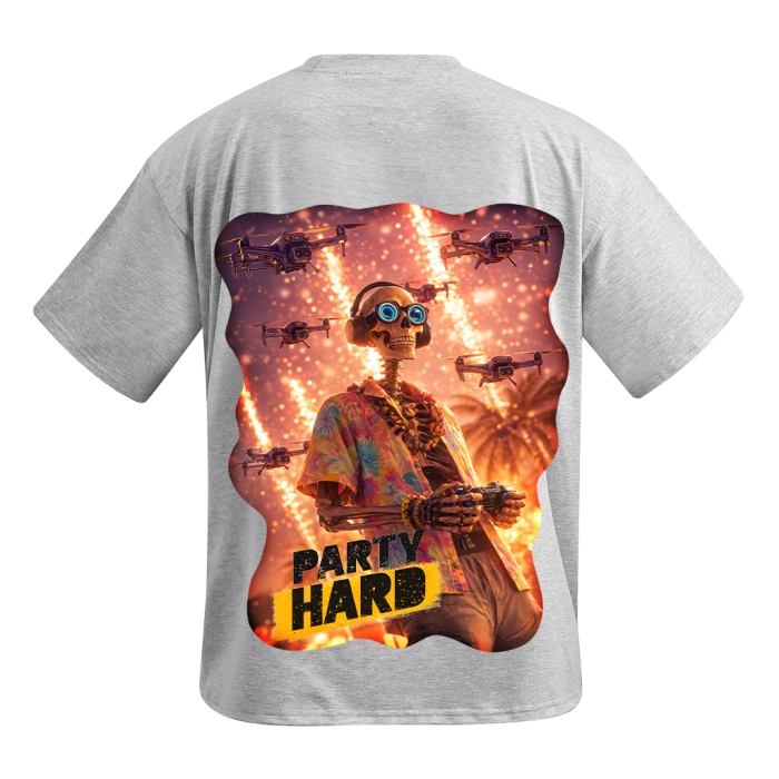 Футболка Party Hard #2. Сірий