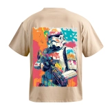 Футболка GIG (Splash Stormtrooper) Оверсайз.  Койот
