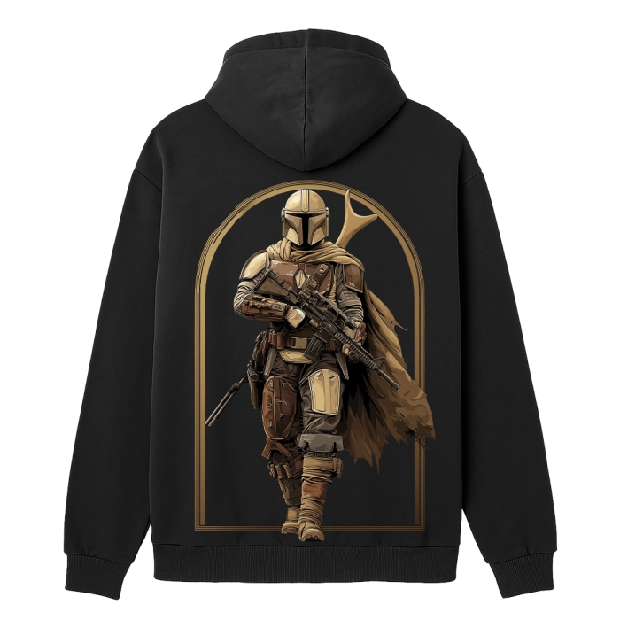 Худи с принтом GIG. Mando. Черный