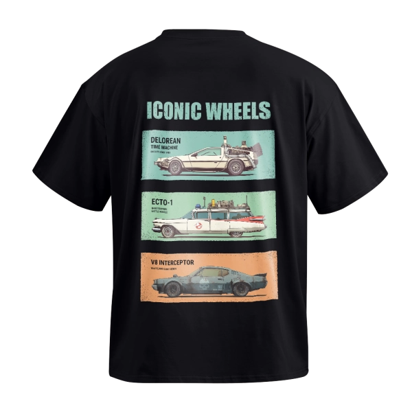 Футболка GIG (Iconic Wheels) Оверсайз. Чорний