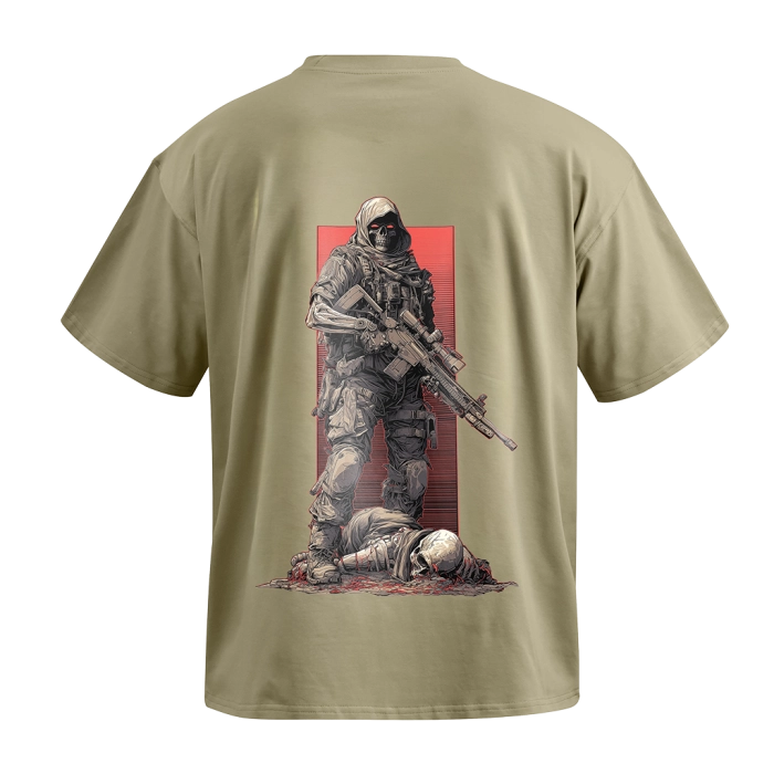 Футболка GIG (Silent Warrior) Оверсайз. Олива