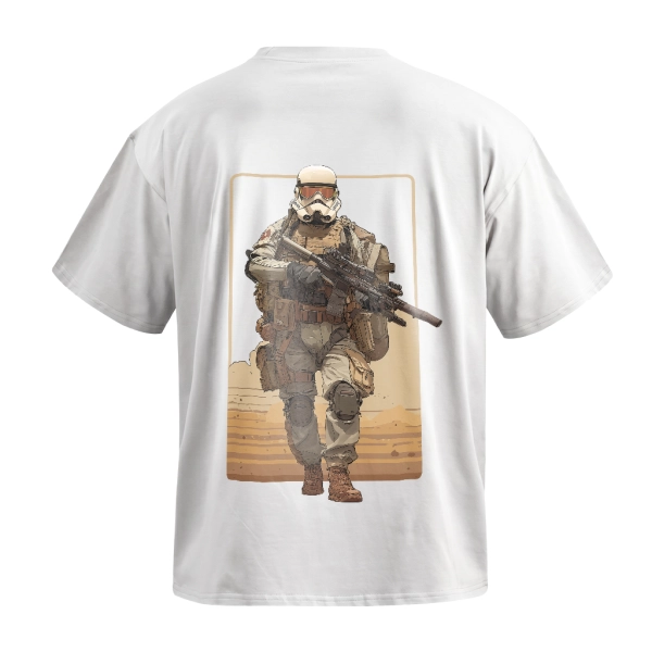 Футболка GIG (Desert Stormtrooper) Оверсайз. Білий