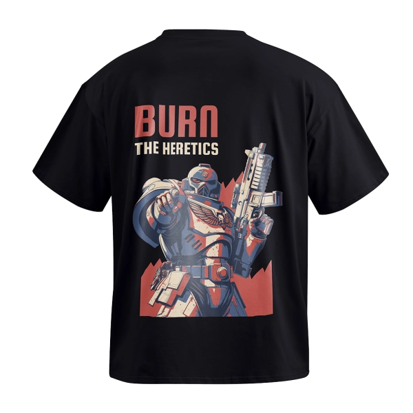 Футболка GIG (Burn The Heretics) Оверсайз. Чорний
