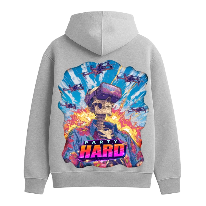 Худи Party Hard #1. Серый