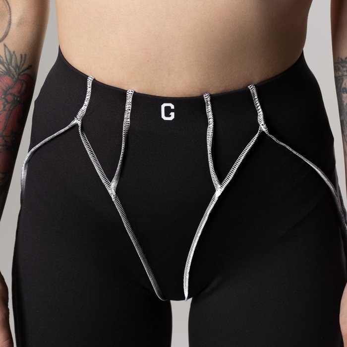 Велосипедки GIG Frame с высокой талией. Чёрный