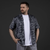 Гавайська сорочка GIG Surf. Black Tiger Stripes Camo