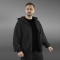 Флисовый худи с капюшоном GIG Oversize. Черный