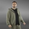 Флисовый худи с капюшоном GIG Oversize. Олива