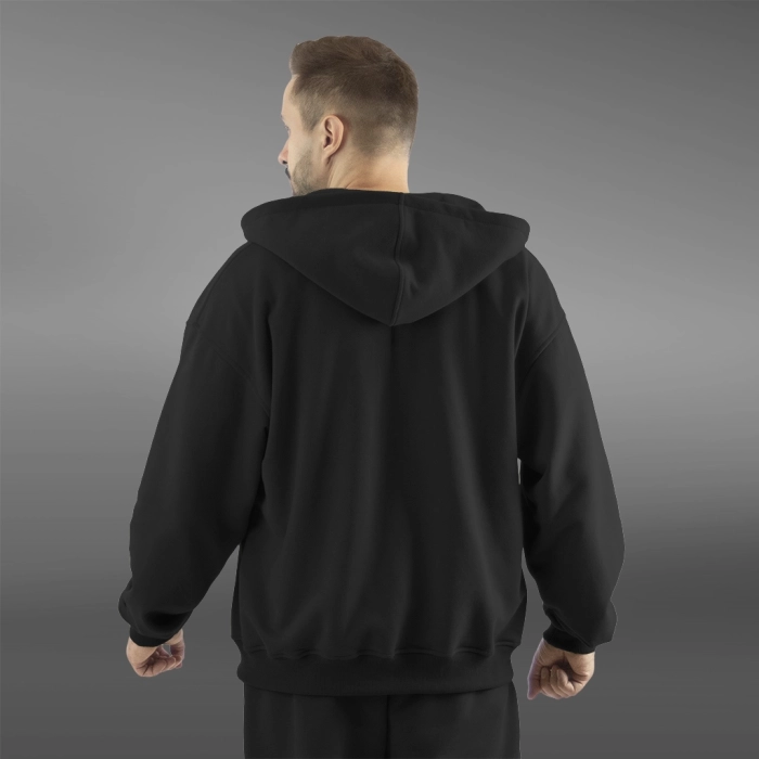 Флисовый худи с капюшоном GIG Oversize. Черный