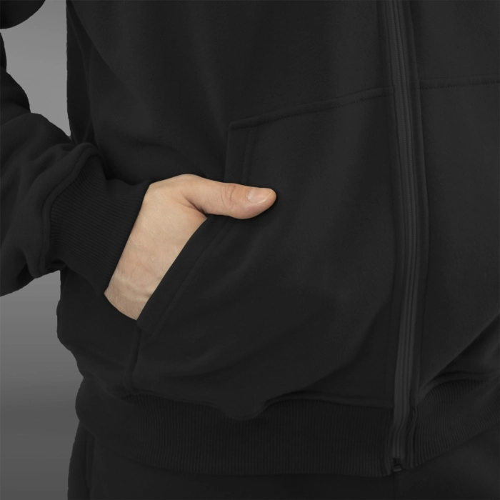 Флисовый худи с капюшоном GIG Oversize. Черный