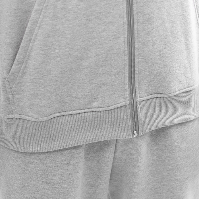 Флисовый худи с капюшоном GIG Oversize. Серый
