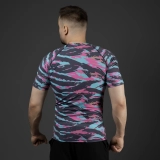 Чоловічий Рашгард GIG з коротким рукавом. Tiger Stripe Maiami