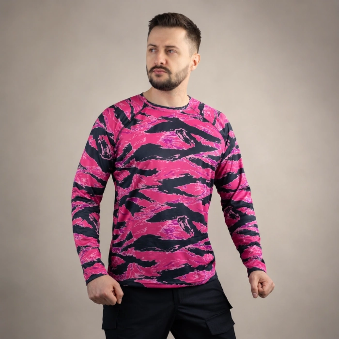 Кофта лонгслів GIG. Tiger Stripe Pink