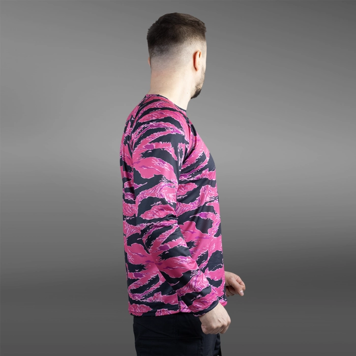 Кофта лонгслів Gig Military. Tiger Stripe Pink