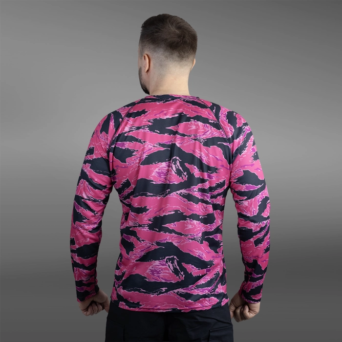 Кофта лонгслів Gig Military. Tiger Stripe Pink