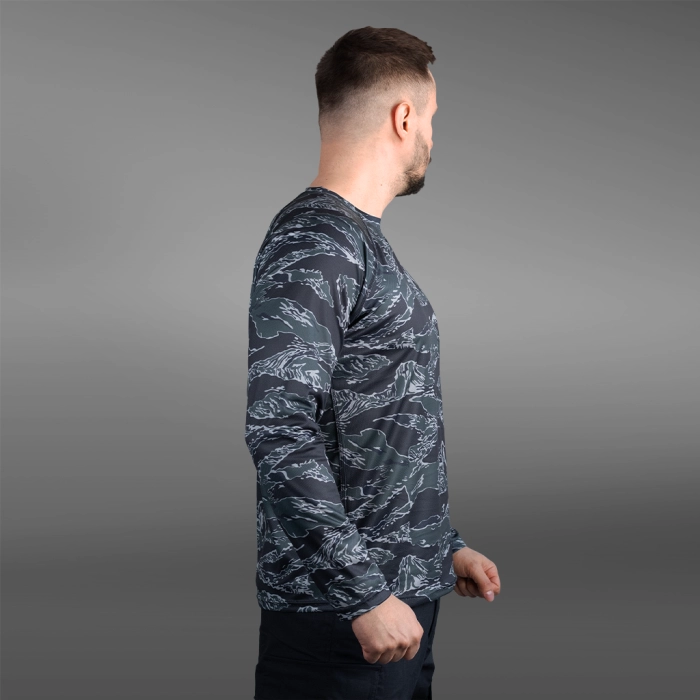 Кофта лонгслів Gig Military. Black Tiger Stripe Camo