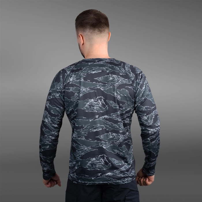 Кофта лонгслів Gig Military. Black Tiger Stripe Camo