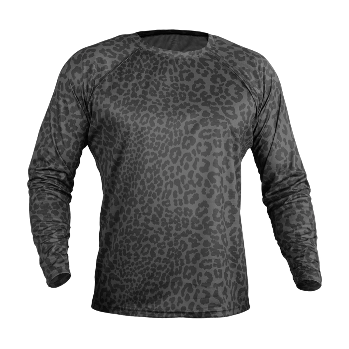 Кофта лонгслів Gig Military. Чорний Леопард