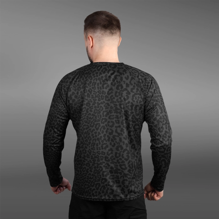 Кофта лонгслів Gig Military. Чорний Леопард