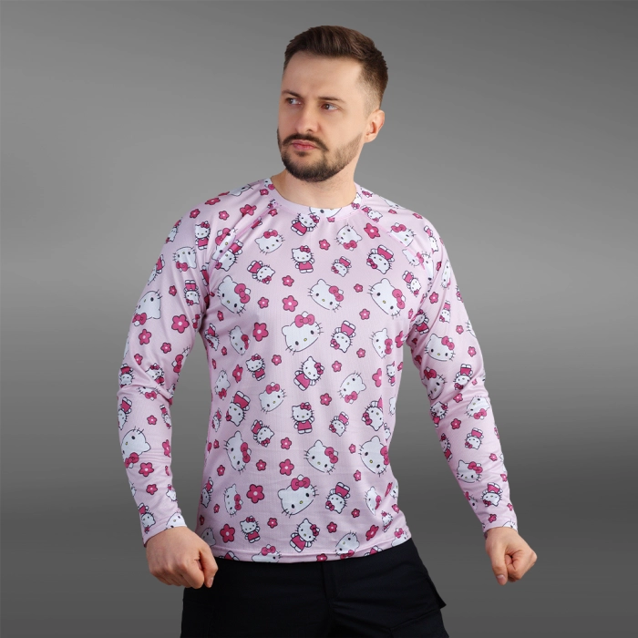 Кофта лонгслів Gig Military. Hello Kitty