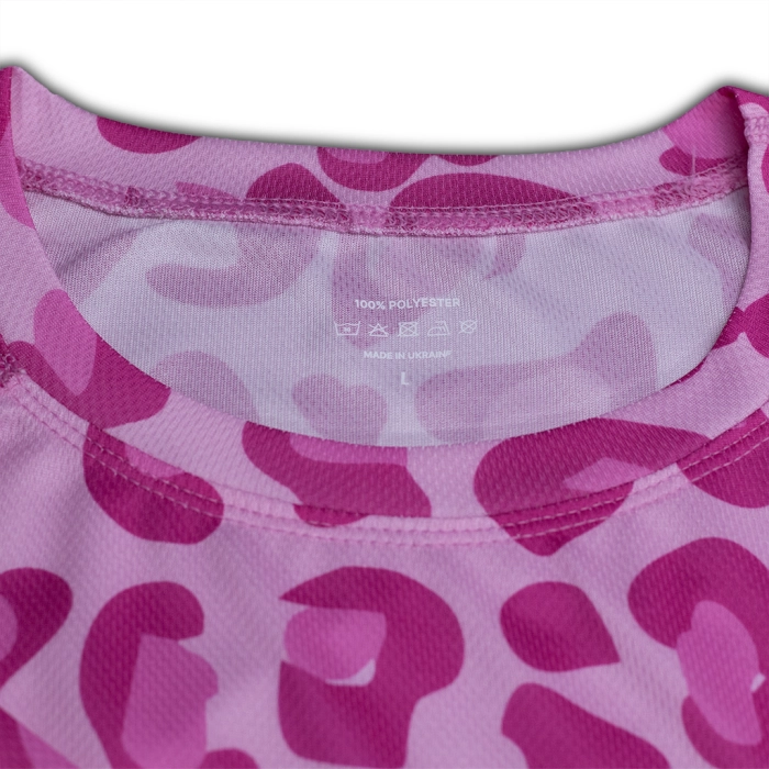 Кофта лонгслів Gig Military. Рожевий Леопард