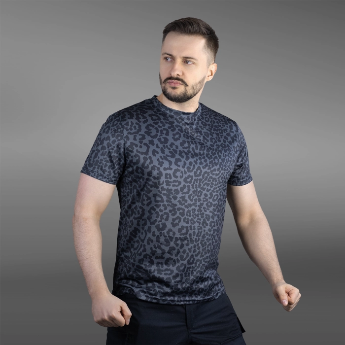 Футболка GIG Coolmax Tactical air Tee. Черный леопард