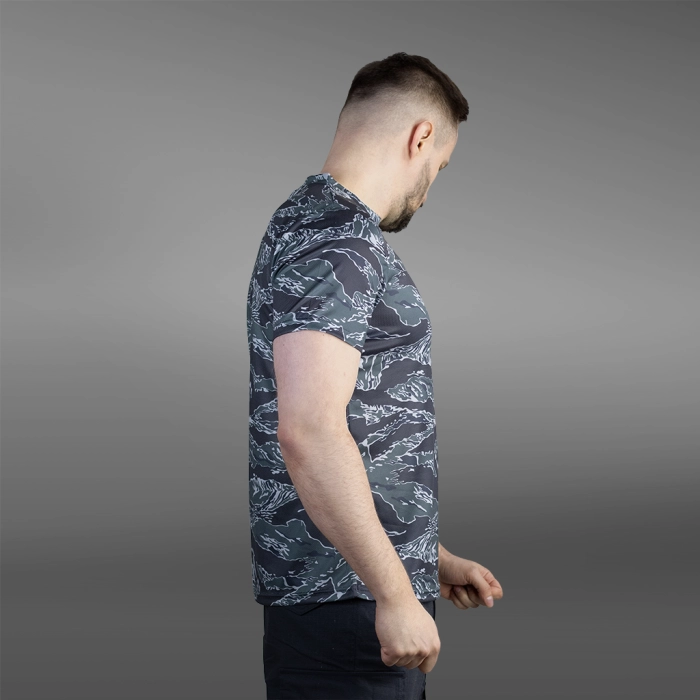 Футболка GIG Coolmax Tactical air Tee. Black Tiger Stripes Camo
