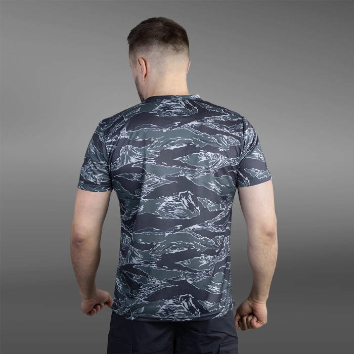 Футболка GIG Coolmax Tactical air Tee. Black Tiger Stripes Camo