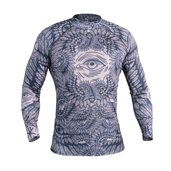 Чоловічий Рашгард GIG x Братство God's Sight. Чорний