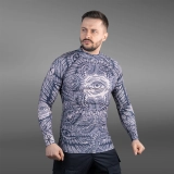 Чоловічий Рашгард GIG x Братство God's Sight. Чорний