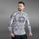 Чоловічий Рашгард GIG x Братство God's Sight. Білий