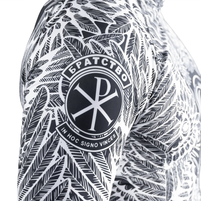 Чоловічий Рашгард GIG x Братство God's Sight. Білий