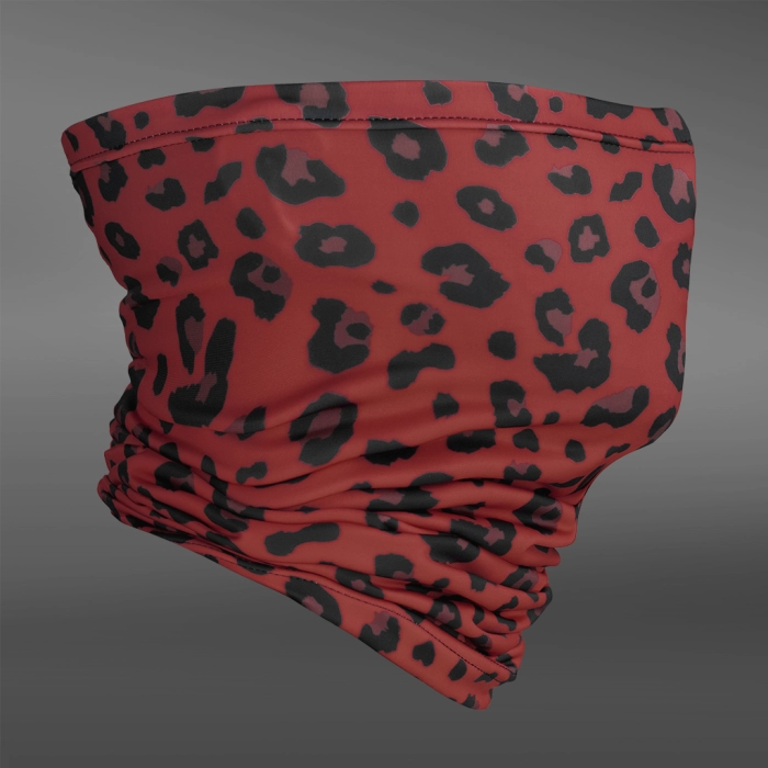 Дихаючий баф-шарф. Червоний леопард