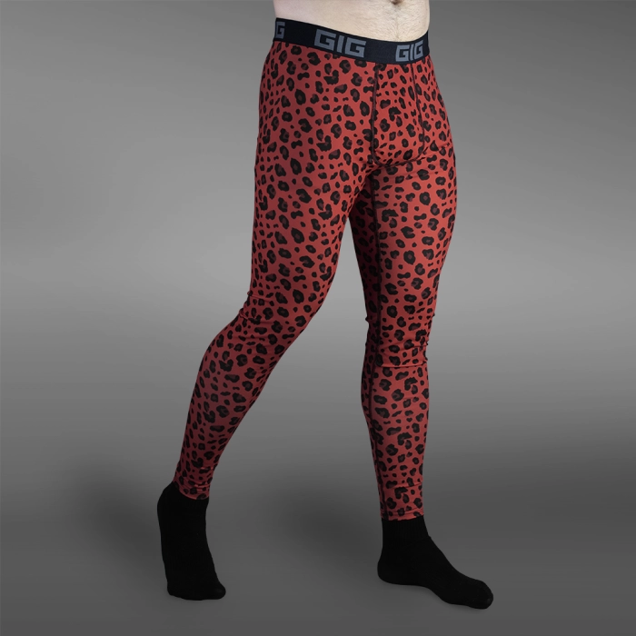 Чоловічі Тайтси GIG Military. Червоний леопард