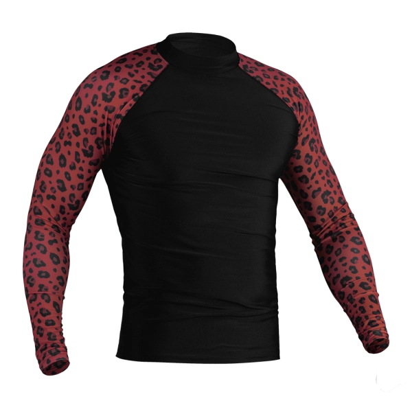 Чоловічий Рашгард GIG Military. Червоний леопард