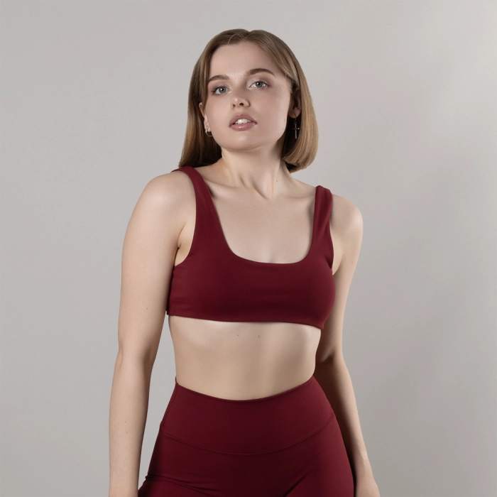 Базовый спортивный топ GIG Essential. Бордовый
