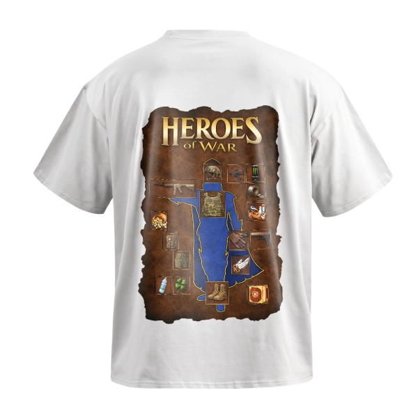 Футболка GIG (Heroes Pack) Оверсайз. Білий