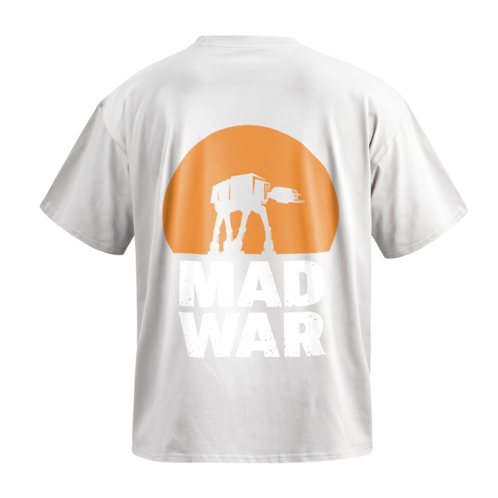 Футболка GIG (Mad war №4) Оверсайз. Белый