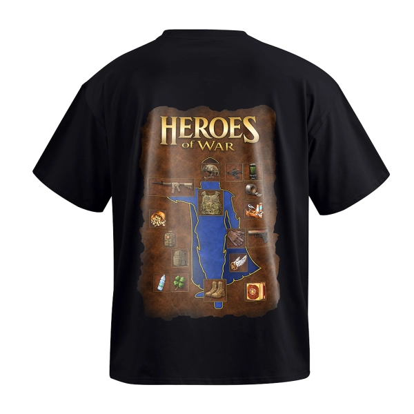 Футболка GIG (Heroes Pack) Оверсайз. Чорний
