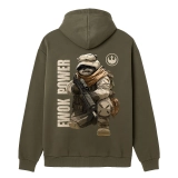 Худі з принтом GIG. Ewok Power. Олива