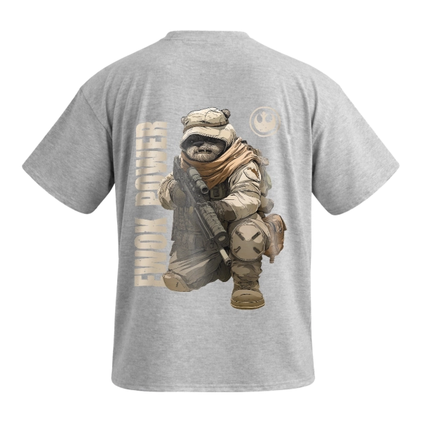 Футболка GIG (Ewok Power) Оверсайз. Сірий