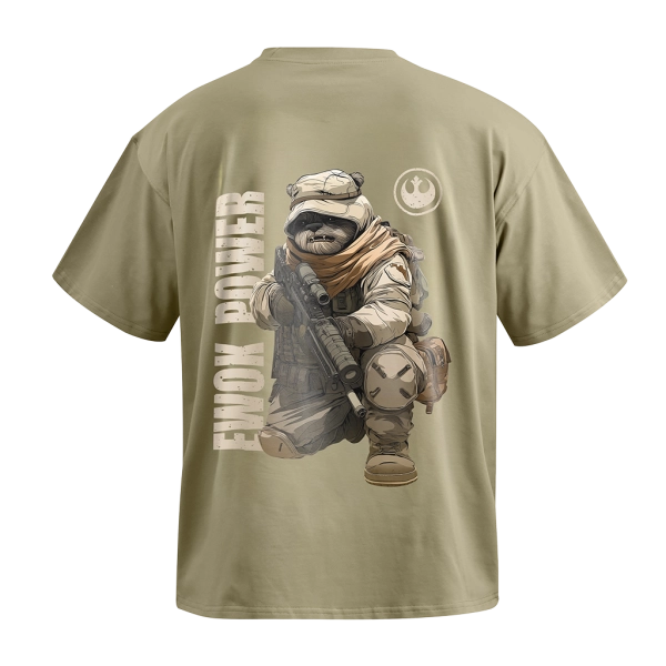 Футболка GIG (Ewok Power) Оверсайз. Олива