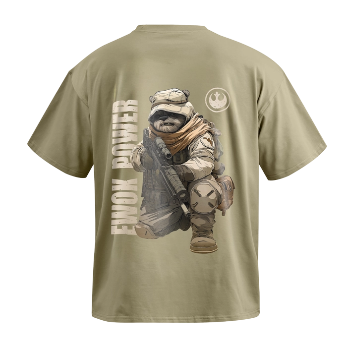 Футболка GIG (Ewok Power) Оверсайз. Олива