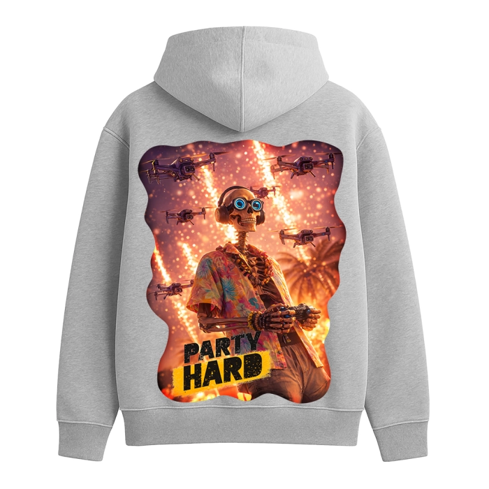 Худи Party Hard #2. Серый
