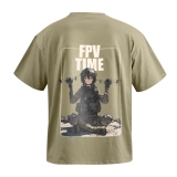 Футболка GIG (FPV TIME) Оверсайз. Олива