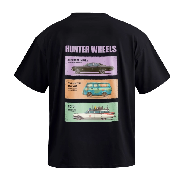 Футболка GIG (Hunter Wheels) Оверсайз. Чорний