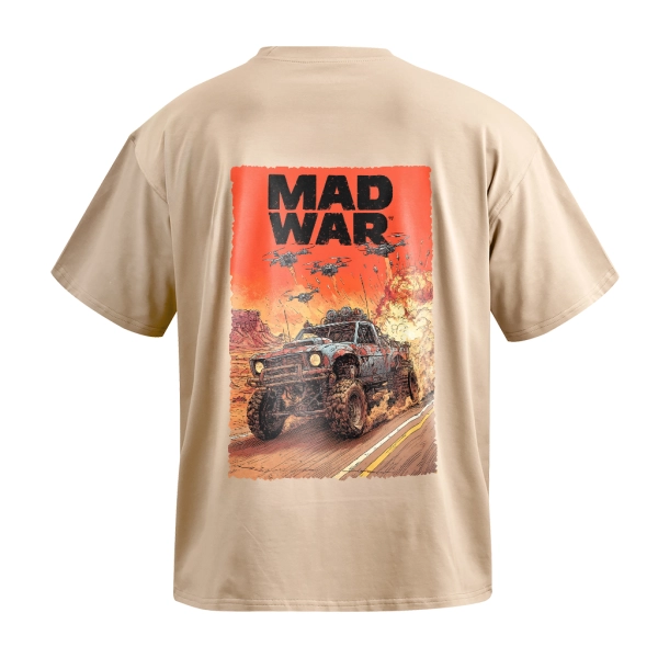 Футболка GIG (MAD WAR №2) Оверсайз. Койот