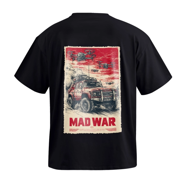 Футболка GIG (MAD WAR №3) Оверсайз. Чорний
