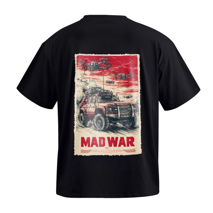 Футболка GIG (MAD WAR №3) Оверсайз. Чёрный